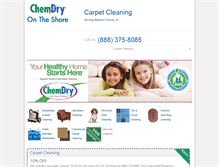Tablet Screenshot of chemdryontheshore.net